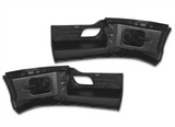 Kozak Black Plastic Bumper Extension Corners (Driver Left & Passenger Right Side) Pair Set for Kenworth T680 - Tacoma Parts Corporation