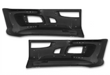 Kozak Black Plastic Bumper Extension Corner (Driver Left and Passenger Right Side) Pair Set for Kenworth T660 - Tacoma Parts Corporation
