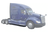 KOZAK Replacement Side Fairing Extension Right Passenger Side compatible with Kenworth T680 PLUS Kenworth Logo and KOZAK Reflective Vest