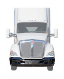 Kozak Bumper Chrome Plastic Extension Corners (Driver Left & Passenger Right Side) Pair SET for Kenworth T680 - Tacoma Parts Corporation