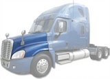 Fiberglass Hood Shell 125" for Freightliner Cascadia 2007-2018 - Tacoma Parts Corporation