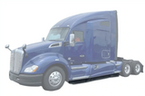 KOZAK Replacement Side Fairing Extension Left Driver Side compatible with Kenworth T680 PLUS Kenworth Logo and KOZAK Reflective Vest