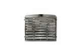 KOZAK Aftermarket Replacement Chrome Grille Compatible with Freightliner FLD 112 PLUS Freightliner Logo, 2x 22" Windshield Wipers, License Plate Frame and KOZAK Reflective Vest