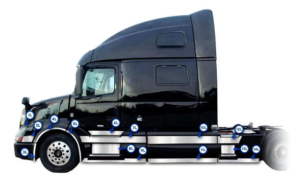 Chrome Trim for Volvo VNL