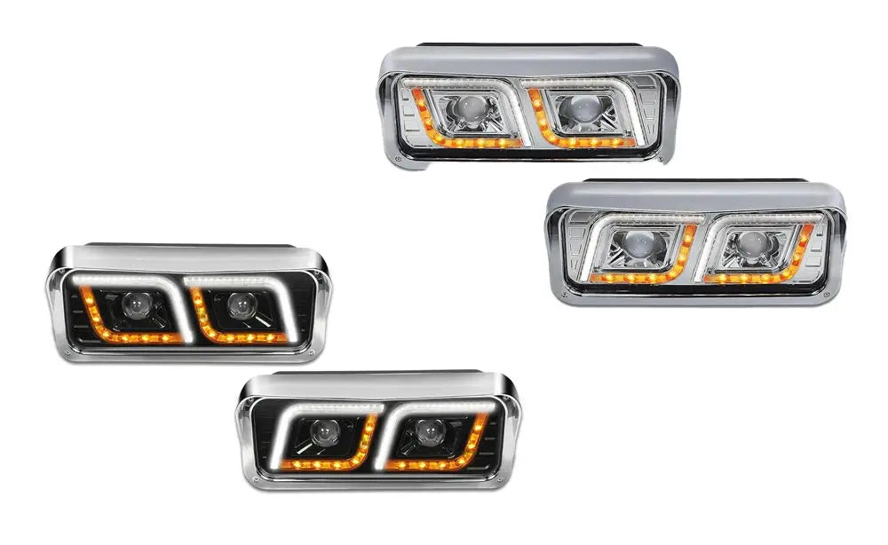 Kenworth W900 Semi Truck Headlights