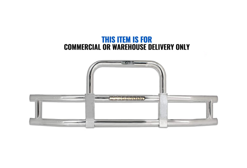 Grille Guard Chrome with Built in 16'' LED Bar Peterbilt 386