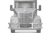 Chrome Grille Guard w/ Built in 16'' LED Bar 2022+ Peterbilt 579 NO Fog