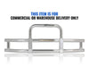 Chrome Grille Guard w/ Built in 16'' LED Bar 2022+ Peterbilt 579 NO Fog