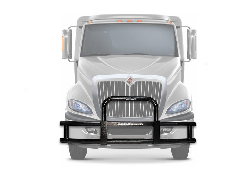 Grille Guard with Built in 16'' LED Bar Black International LT625 Prostar