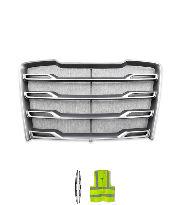 Front Chrome Grille With Bug Screen 2025 2026 Freightliner Cascadia