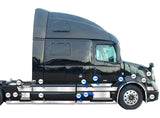 Front Panel Stripes Chrome Trim Set for Passenger Side (5R, 6R, 7R, 8R, 9R)  2004-2017 Volvo VNL