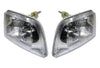 Headlight Set with Turn Signal Lights Set 1998-2003 Volvo VN VNL;  2000-2017 VNM