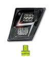 Fog LED Light Black Driver 2004-2017 Volvo VNM VNL VT