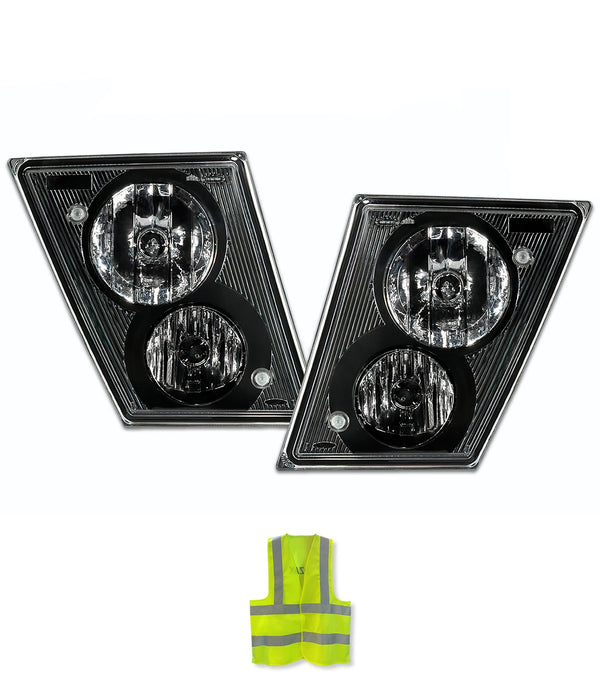 Fog Lights Black Set Volvo 2004-2017 VNM VN VNL VT