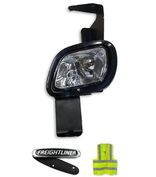 Fog Light Lamps Assembly with Mounting Bracket Driver 2008-2017 Freightliner Cascadia 125 113