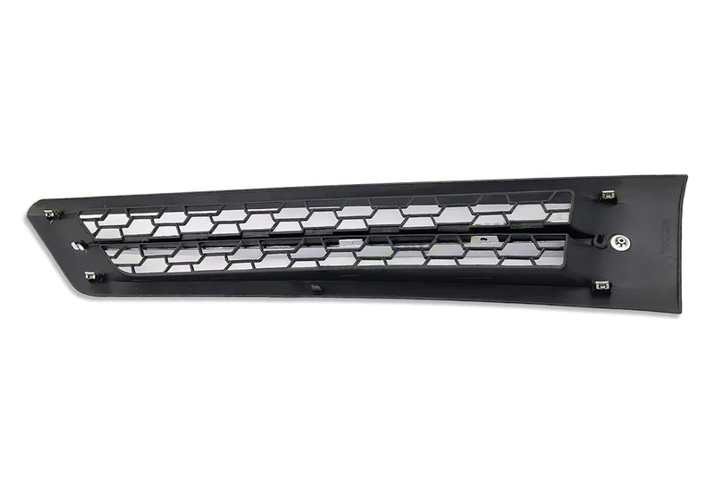 Side Hood Vent Black with Chrome Stripe Passenger 2018+ Freightliner Cascadia 116 126