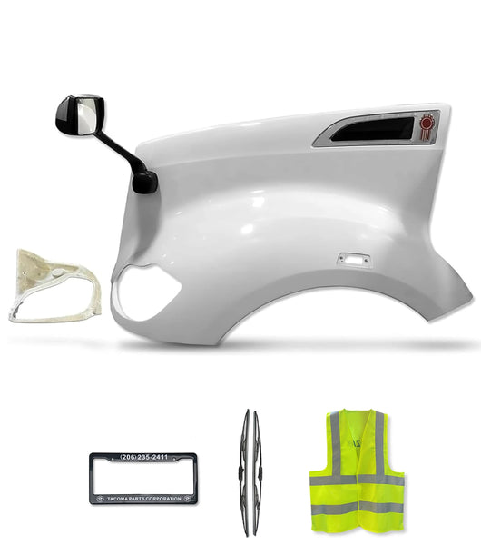 Hood Fender Fiberglass with Set accessories Driver 2012-2021 Kenworth T680