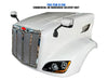 Fiberglass Long Hood Modified Style w/Front Grille, LED Headlights & Mirrors Set 2014-2022 Peterbilt 579