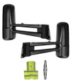 Door Mirrors Black Set Kenworth 2013-2021 T680 T880