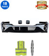 Plastic Bumper Chrome w/ Hole 18 Pcs with Led Fog Set 2022+ Kenworth T680 Next Gen