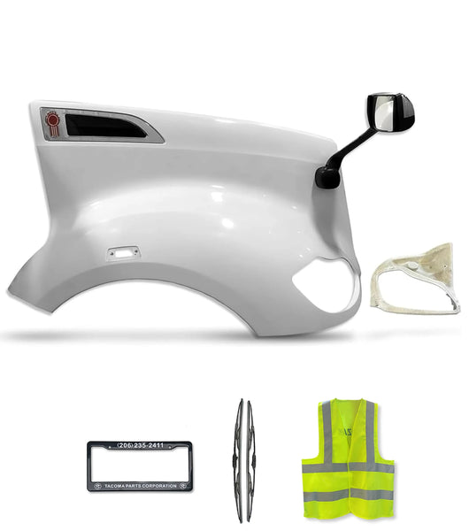 Hood Fender Fiberglass with Set accessories Passenger 2012-2021 Kenworth T680