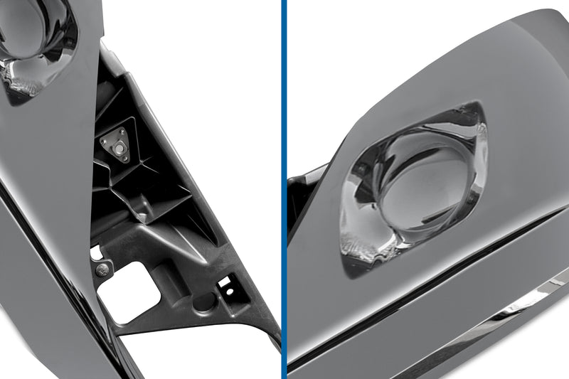Bumper Corners Chrome Without Fog Hole Passenger Set 2022+ Kenworth T680