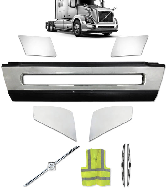 Bumper Center with Chrome Trim Set 2016-2017 Volvo VNL