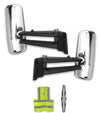 Door Mirrors Chrome Set Kenworth 2013-2021 T680 T880