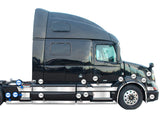 Stripes Chrome Trim Set for Rear Step Fairing Panel 37" (95 cm) Passenger Side (12R, 13R, 14R)  2004-2017 Volvo VNL