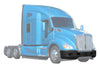 Bumper Corners With Fog Hole Plastic Black Set Kenworth T680