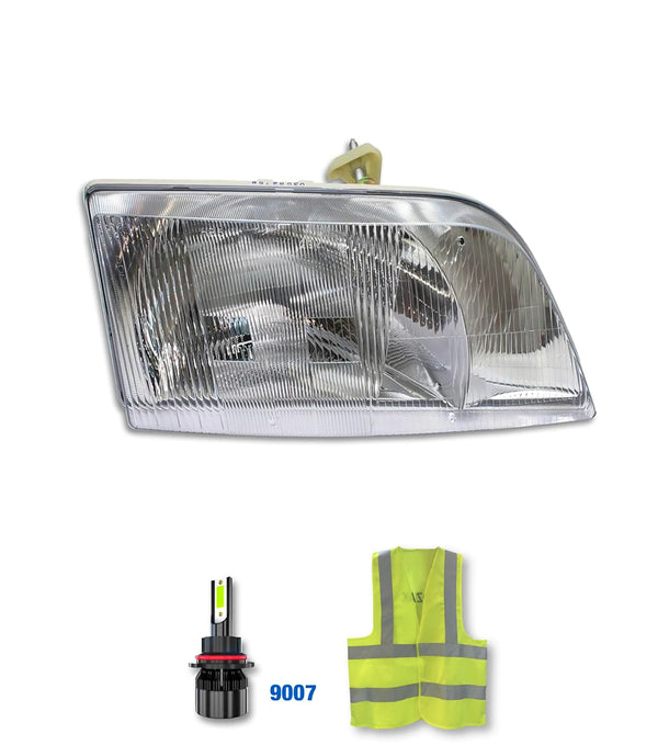 Headlight Passenger with Led Bulb 1998-2003 Volvo VN VNL;  2000-2017 VNM