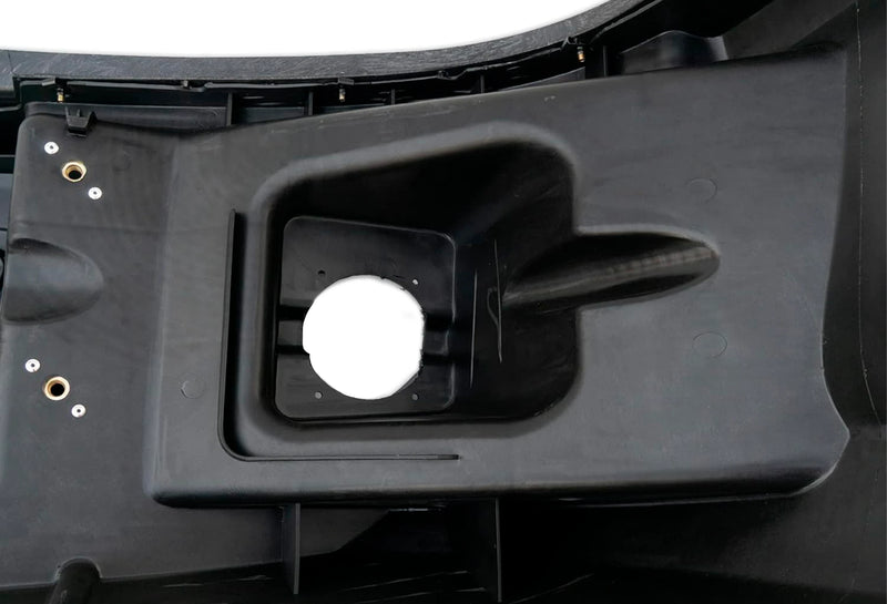 Bumper Corner With Fog Hole Plastic Black Driver Kenworth T680