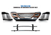 Bumper Plastic with Chrome Trim Set w/ Bracket 2008-2015 International Prostar