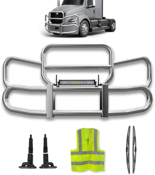 Front Steel Grille Deer Guard Herd 300 2007-2025 International Prostar