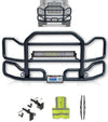 Front Grille Bumper Guard Large Black Peterbilt 384