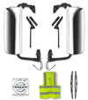 Door Side Mirrors Chrome Power Heated Set 2004-2024 Volvo VNL VNM VNX VNR