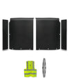 Top Wind Fairing Cab Extenders with Trim Moldings Set International LT625