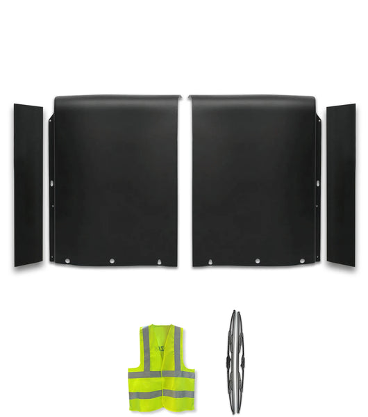 Top Wind Fairing Cab Extenders with Trim Moldings Set International LT625