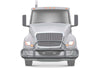 Gray Front Grille Deer Moose Bumper Guard 2018+ International LT LT625 (plastic bumper w/central fog lights)