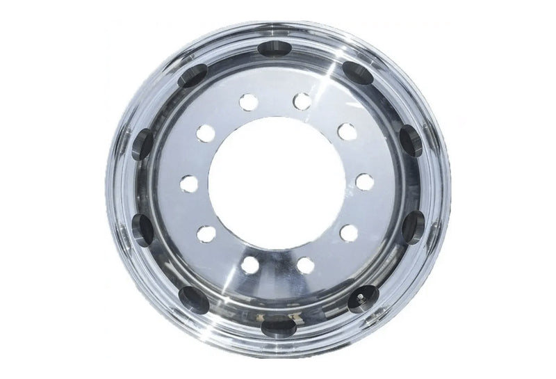 Forged Aluminum Wheel 22.5" x 8.25" 10 Lug on 285.75 mm Semi-Polished