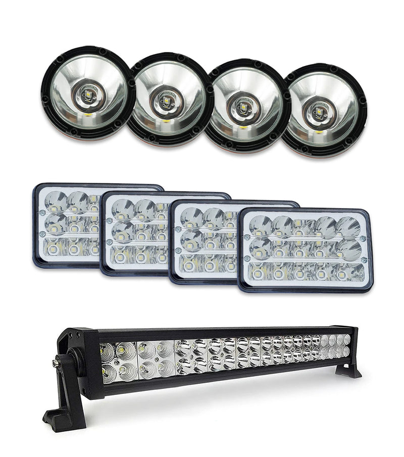 Grille Guard Large Chrome with Lights 1999-2003 Volvo VNL