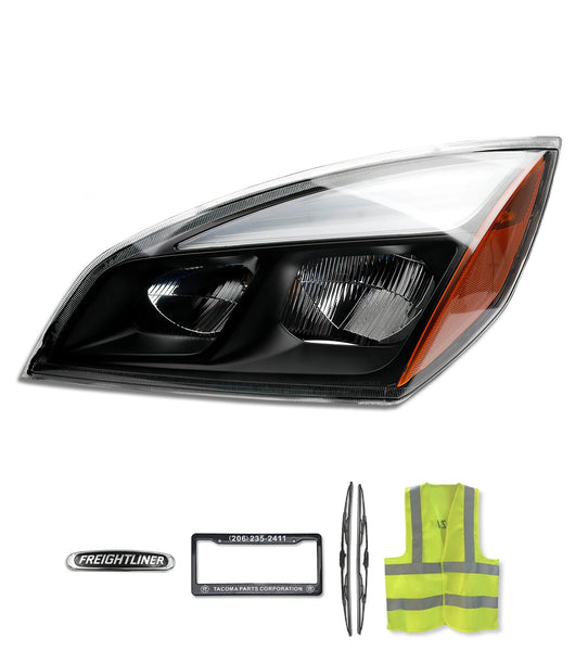 Faro LED completo con carcasa negra para Freightliner Cascadia 126 116 (2018+)