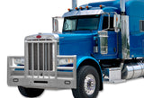 Grille Deer Bumper Herd Defender Guard 6" (2) VT Satin 2008-2020 Peterbilt 388