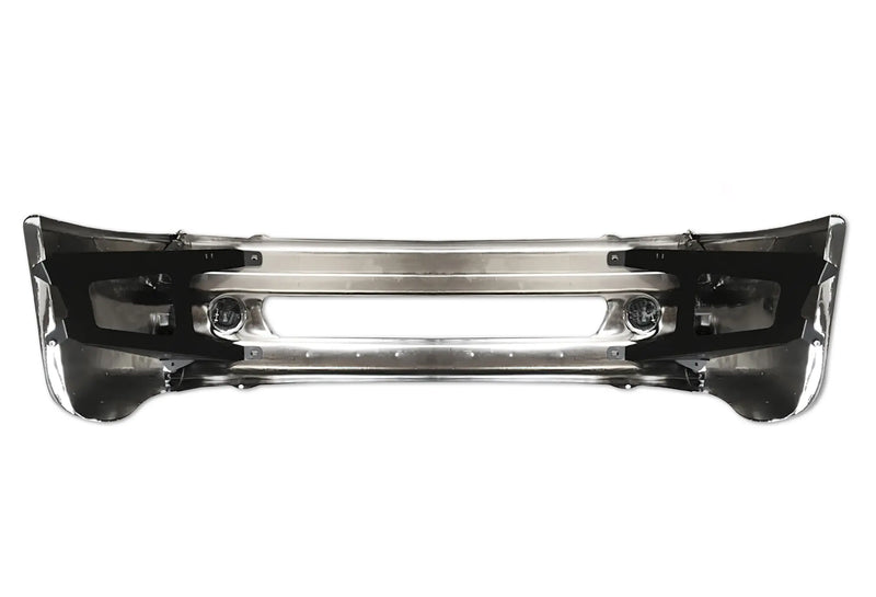 Bumper Set Chrome with Fog and Brackets 2002-2012 Freightliner Columbia