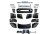 Bumper Set W/o Fog Holes Chrome Trim & Air Flow Deflector & Brackets 2018+ Volvo VNL VNR