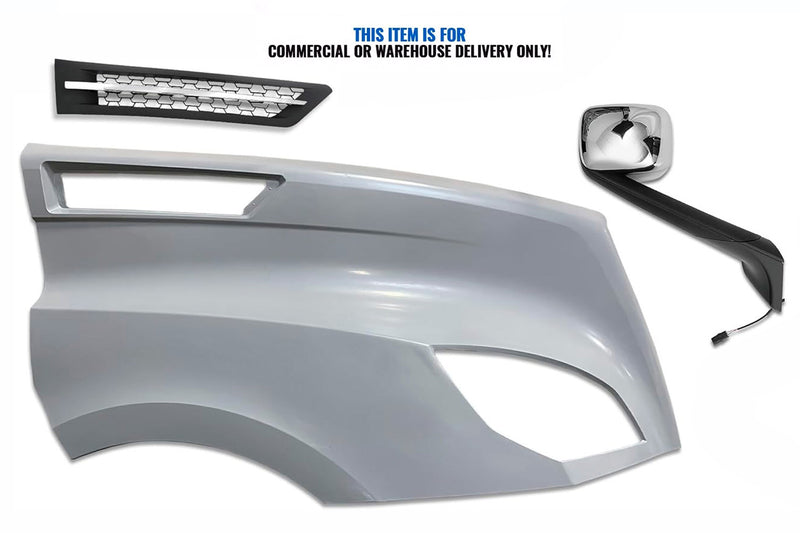 Hood Fender Fiberglass with Set accessories Passenger 2018+ Freightliner Cascadia 116 126