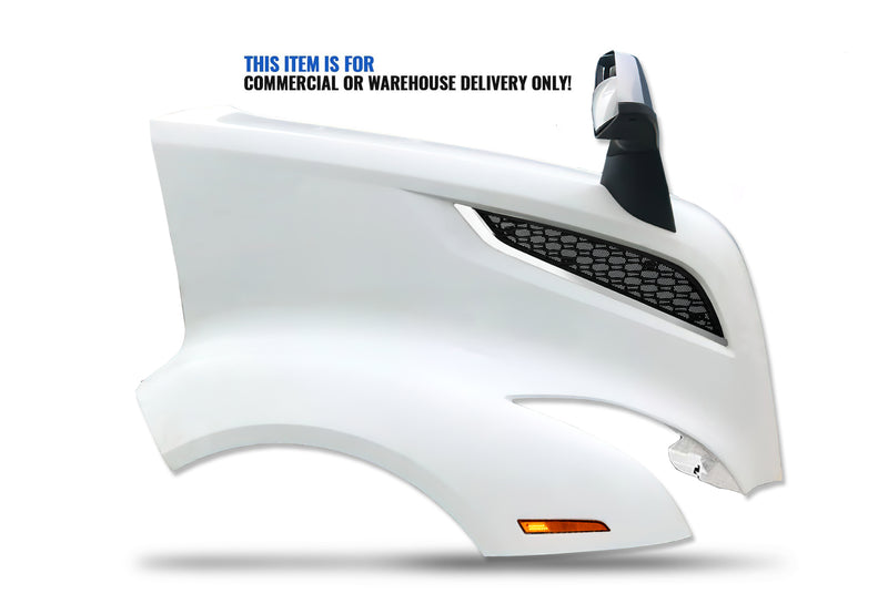 Hood Fender Fiberglass with Set accessories Passenger 2018+ Volvo VNL