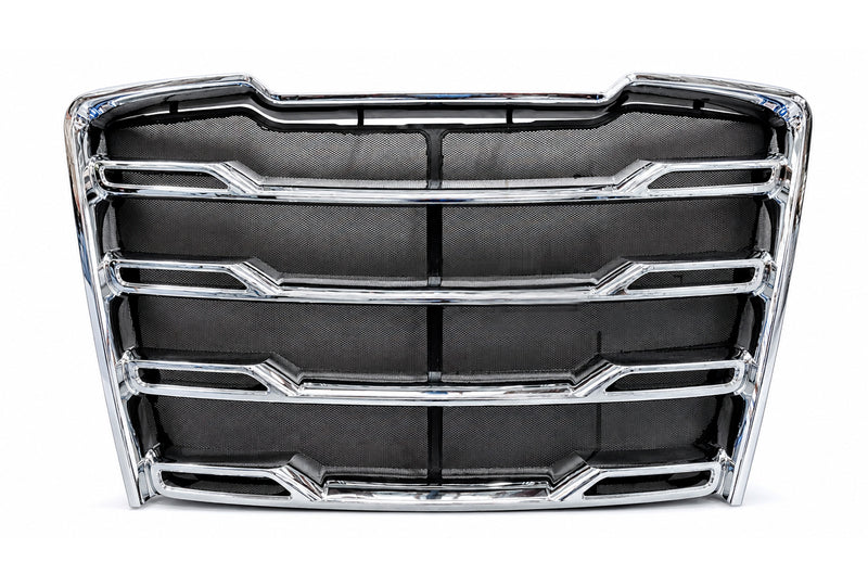 Front Chrome Grille With Bug Screen 2025 2026 Freightliner Cascadia