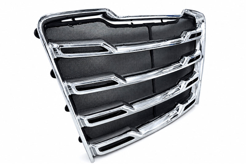 Front Chrome Grille With Bug Screen 2025 2026 Freightliner Cascadia