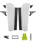 Top Cabin Fairings Narrow w/ Stripes & Brackets Set 2008-2017 Freightliner Cascadia